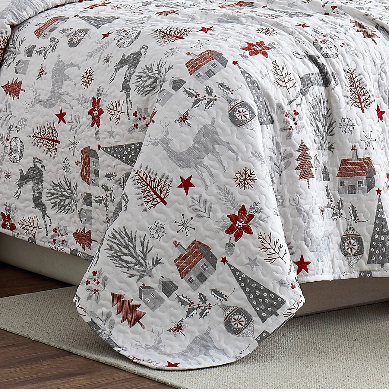 Set de edredón reversible Merry and Bright
