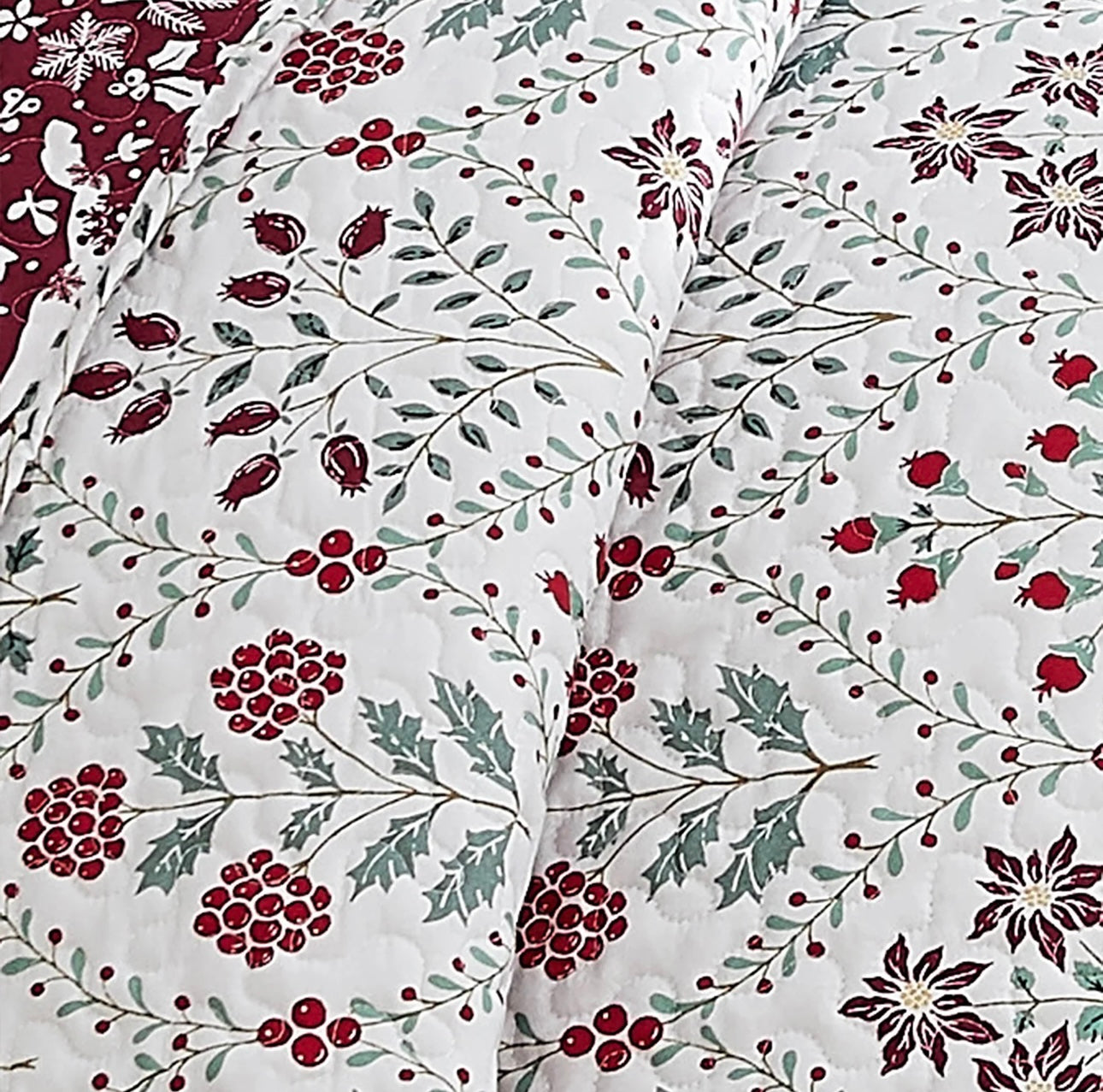 Set de edredón reversible Holiday Harmony
