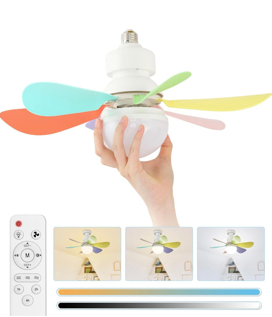 Ventilador de enchufe con luz