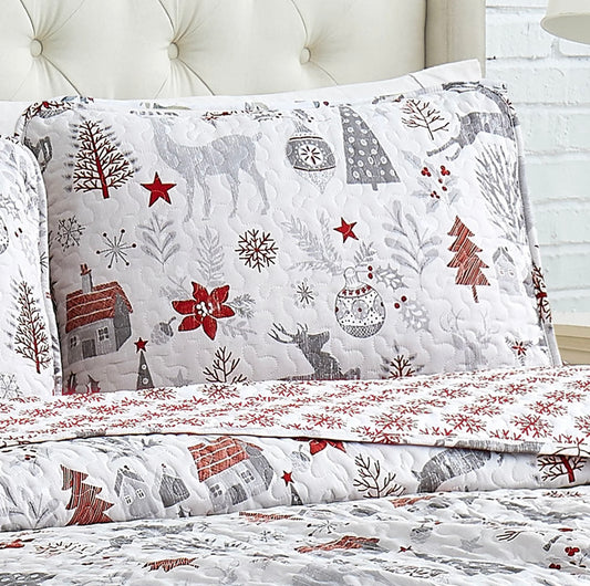 Set de edredón reversible Merry and Bright