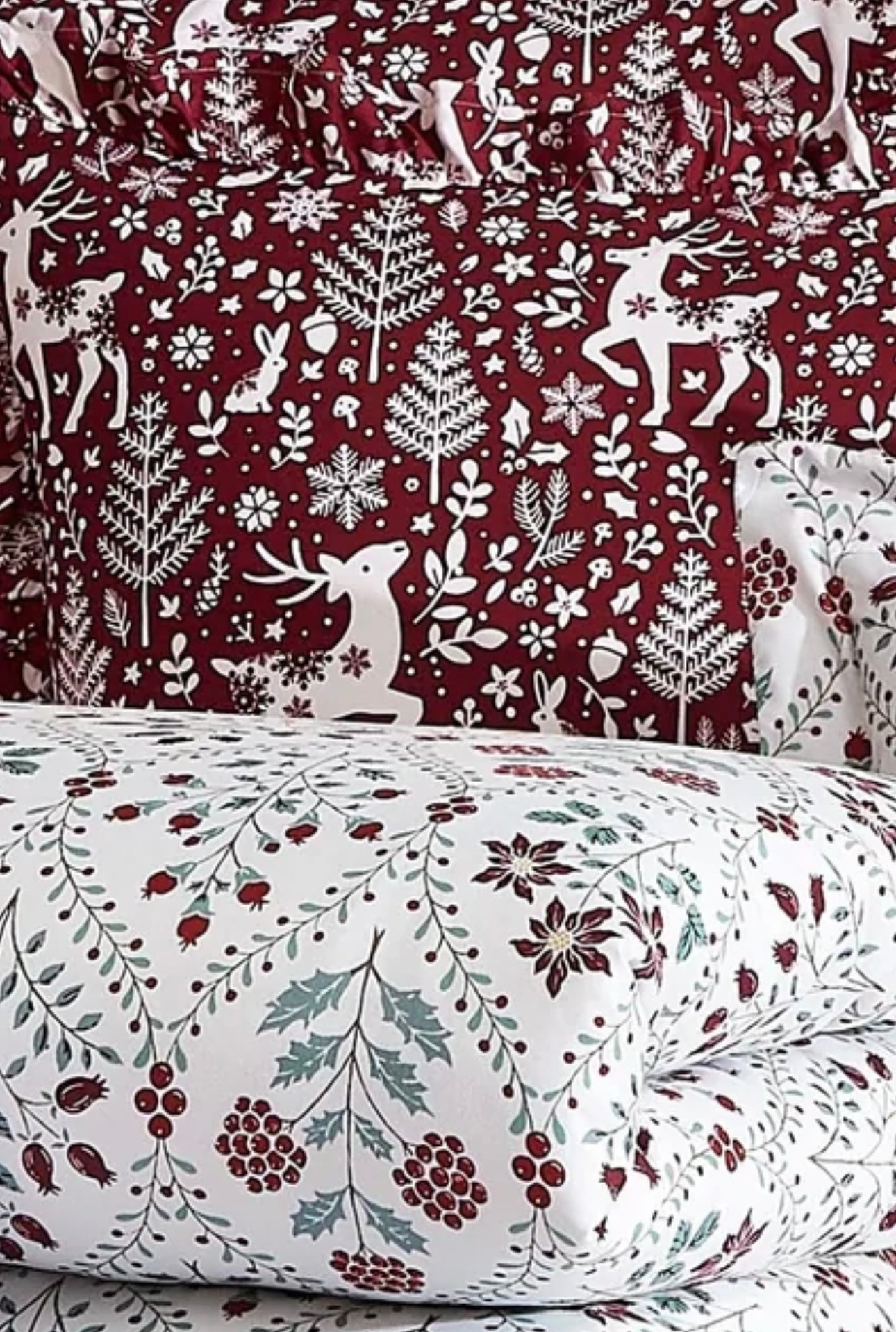 Set de edredón reversible Holiday Harmony