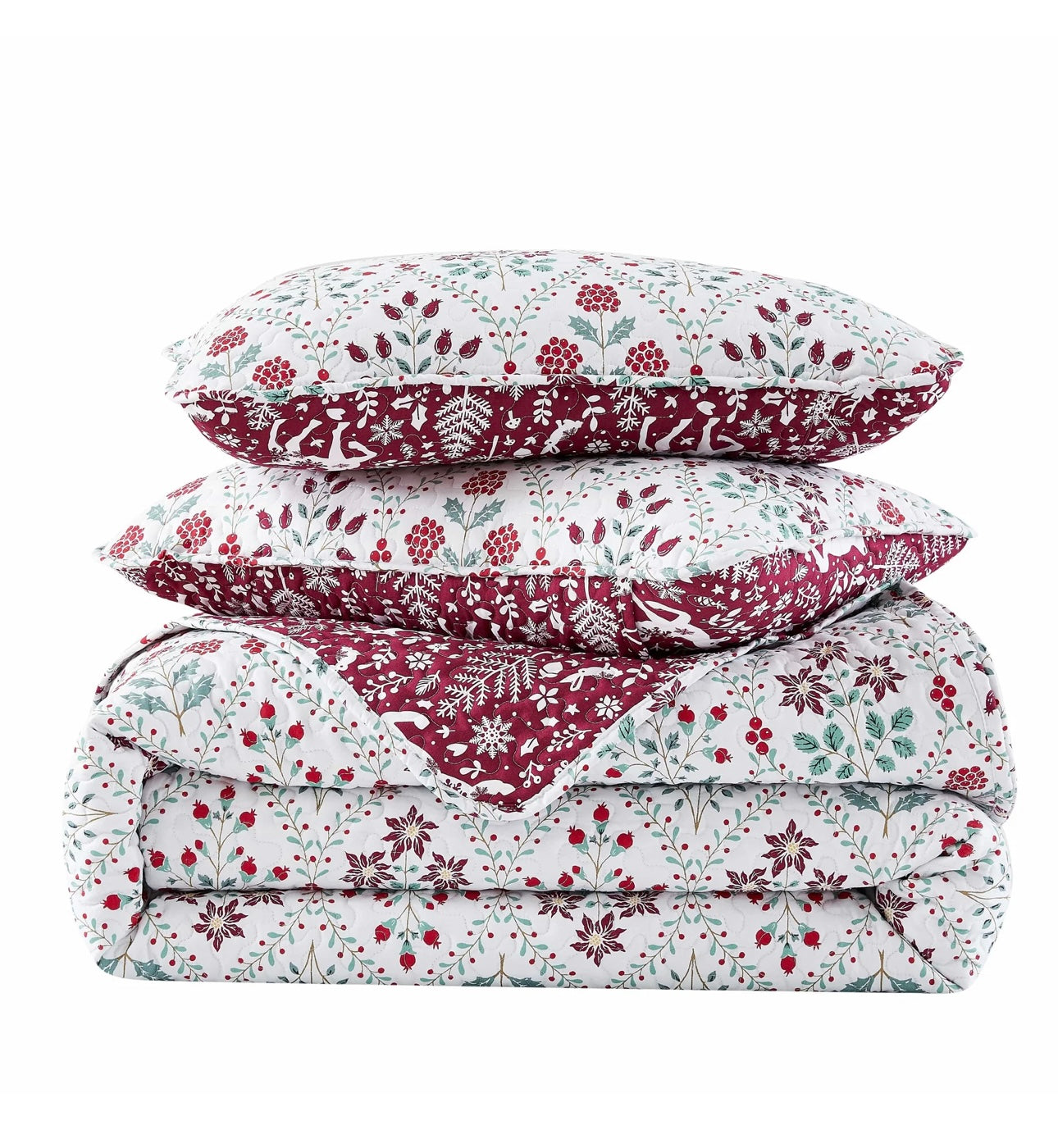 Set de edredón reversible Holiday Harmony
